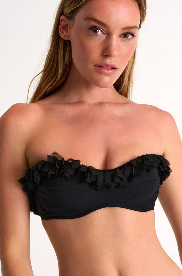 Shan Jasmine Bandeau Bikini Top With Fringes - 42450-26-800